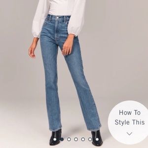 Abercrombie 70s Vintage Flare Ultra High Rise Jeans